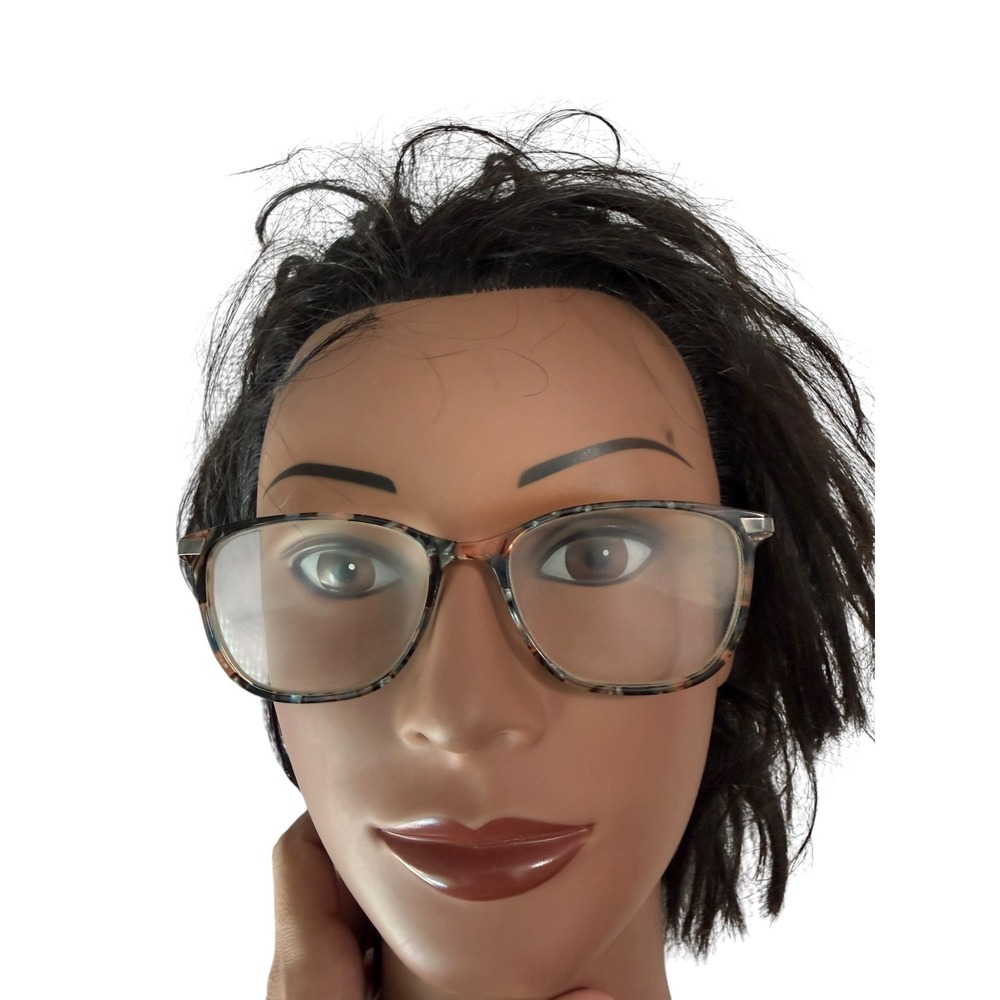 Tortoiseshell Round Women's Eyeglass Frames - Clear Lens